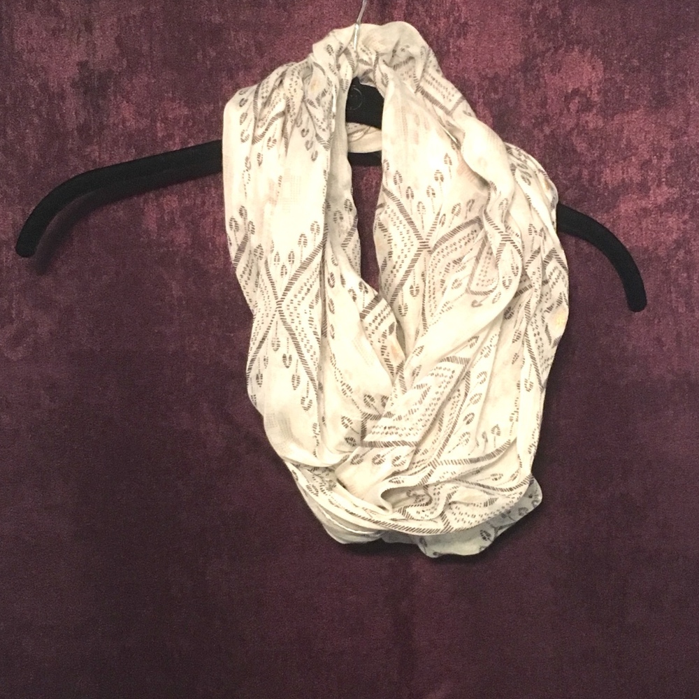 Black and White Infinity Scarf
